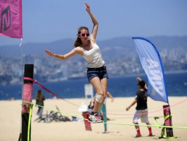 Playa del deporte en Viña del Mar se convierte en gimnasio al aire libre