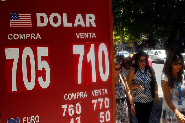 Dólar alcanzó los $707 en el último lunes del año.