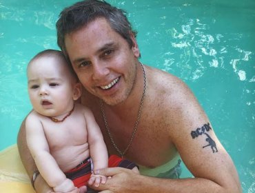 José Miguel Viñuela disfrutando en compañía de su hijo