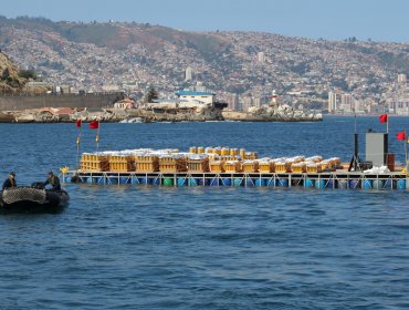 Todo listo en tierra y mar para el show pirotécnico de año nuevo en Valparaíso