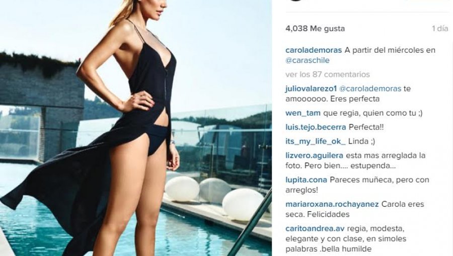 Carola de Moras en espectaculares fotos en traje de baño