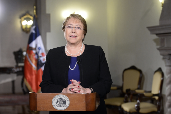 Presidenta Bachelet destacó reformas en su mensaje al país por el Año Nuevo