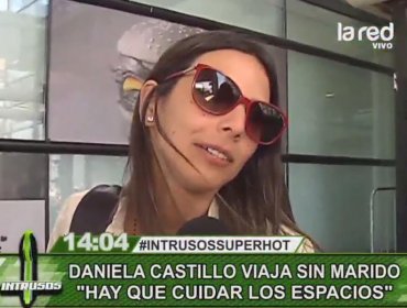 Daniela Castillo se va de viaje sin la compañía de su marido