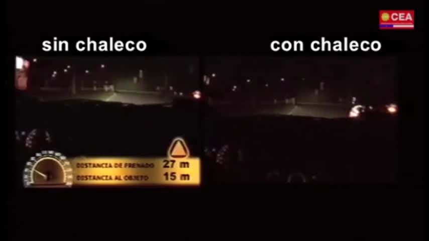 Las diferencia de cómo un chaleco reflectante puede salvarte la vida