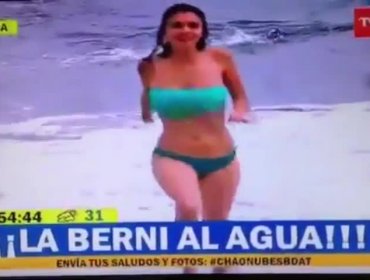 Notera de TVN sufre descuido con su bikini