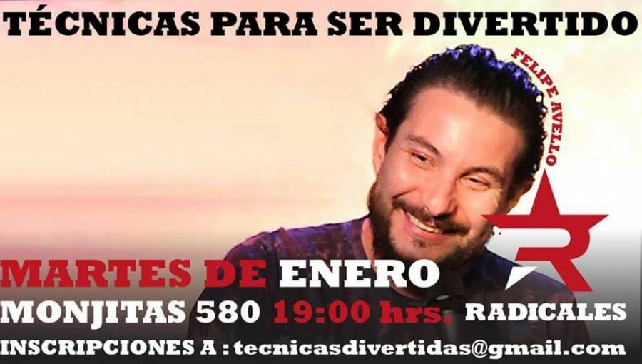Felipe Avello ahora da clases de diversión