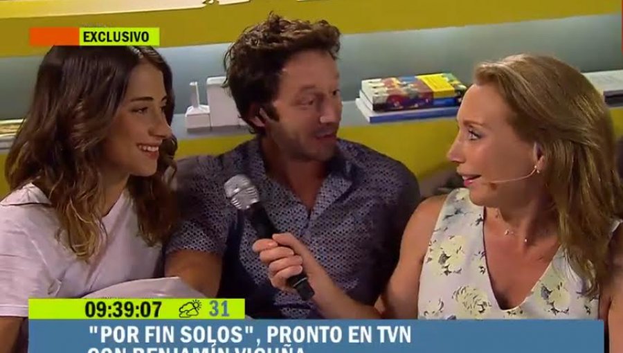 Benjamín Vicuña reaparece en la cama en televisión
