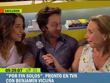 Benjamín Vicuña reaparece en la cama en televisión