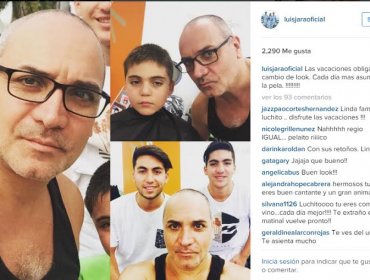 El sorpresivo cambio de look de Lucho Jara