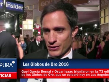 Gael García Bernal y Óscar Isaac triunfan en los Globos de Oro 2016