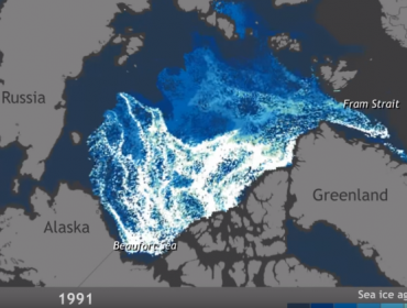 25 años de desaparición del hielo ártico en un solo video