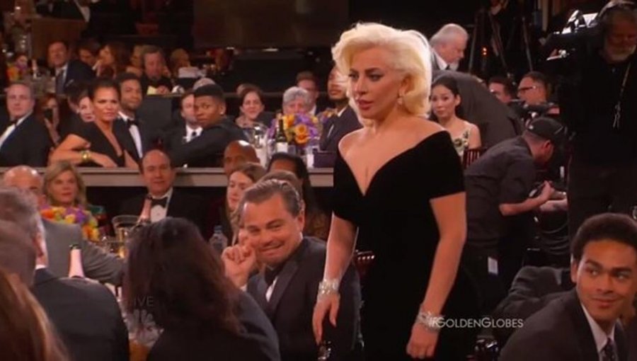 La reacción de Leo DiCaprio ante Lady Gaga que se convirtió en viral