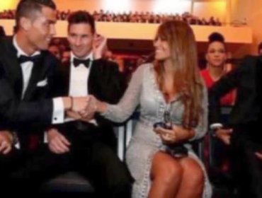 El saludo de Cristiano Ronaldo a Antonella Rocuzzo