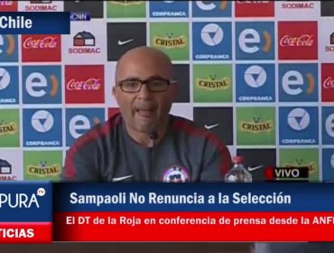 Sampaoli No Renuncia a la Selección. Revisa la Conferencia de Prensa