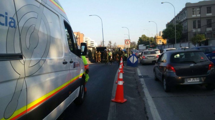 Cortan Autopista Central por procedimiento del GOPE