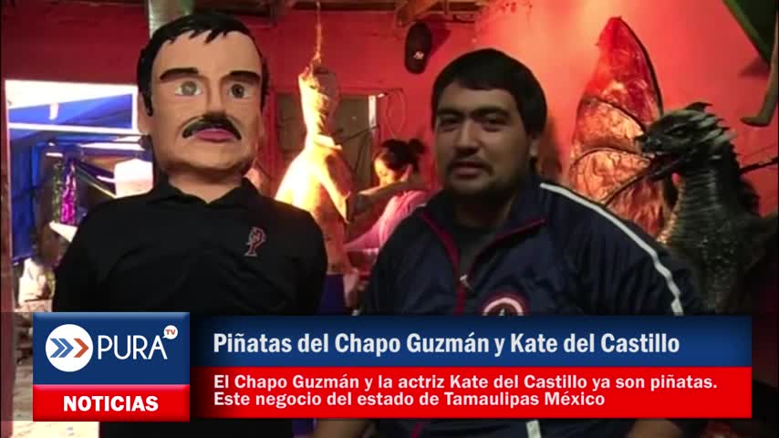 Las Piñatas del Chapo Guzmán y Kate del Castillo causan furor