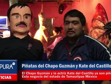 Las Piñatas del Chapo Guzmán y Kate del Castillo causan furor