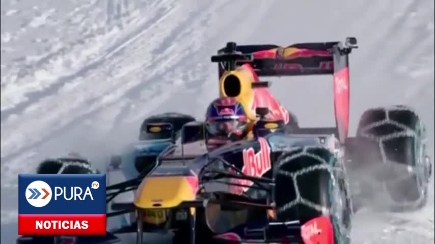 ¡Increíble! Piloto holandés Verstappen maneja un F1 sobre la nieve en Austria