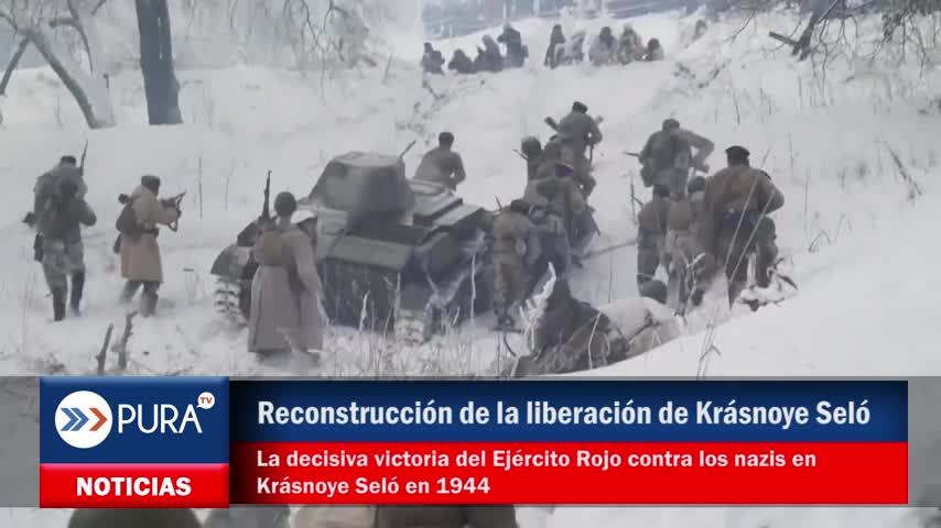 La decisiva victoria del Ejército Rojo contra los nazis en Krásnoye Seló en 1944 (reconstrucción)