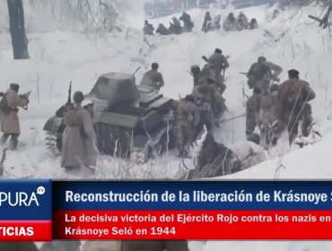 La decisiva victoria del Ejército Rojo contra los nazis en Krásnoye Seló en 1944 (reconstrucción)