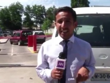 Periodista es pasado a llevar por un camión en pleno despacho