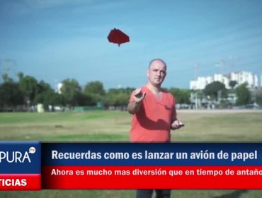 ¿Recuerdas como es lanzar un avión de papel?