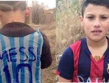 ¿Quién es ese chico? La intriga envuelve al niño que hizo una camiseta de Messi con plástico