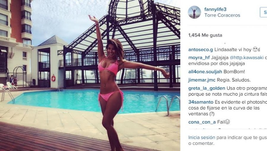 Fanny Cuevas acusada de abusar del Photoshop