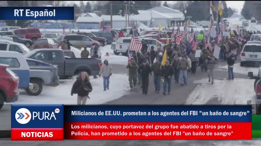 Milicianos de EE.UU. prometen a los agentes del FBI "un baño de sangre"