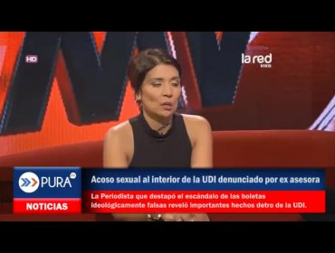 Acoso sexual al interior de la UDI denunciado por ex asesora de prensa