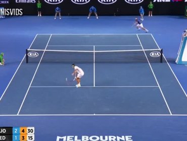 Federer y Djokovic protagonizaron el mejor punto que maravillo en el abierto de Australia