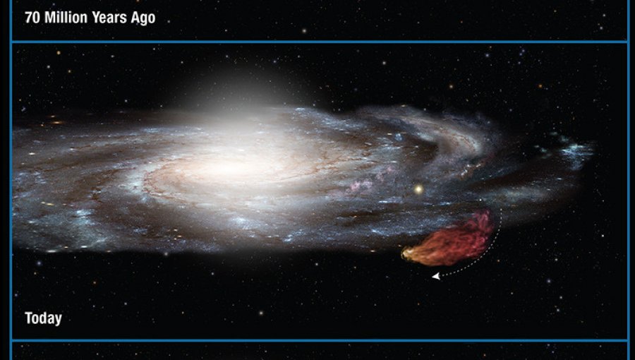 Una gigantesca nube de hidrógeno se acerca a nuestra galaxia "como un bumerán"