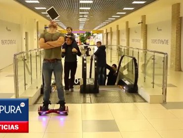 El 'Daniel el travieso ruso' acaba con el iPad de un presumido equilibrista