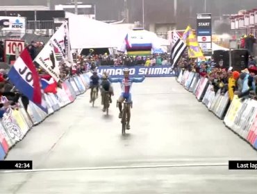 Ciclista pensó que ganaba, se confió y fue superado por rivales