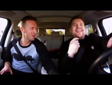 Chris Martin gozó en el karaoke del programa de James Corden