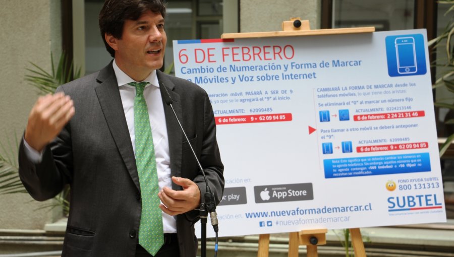 Ministro Gómez-Lobo entrega recomendaciones por implementación de nueva forma de marcar desde celulares