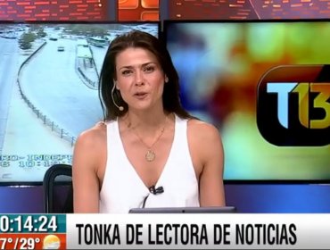 Sorpresa: Tonka Tomicic se convirtió en lectora de noticias