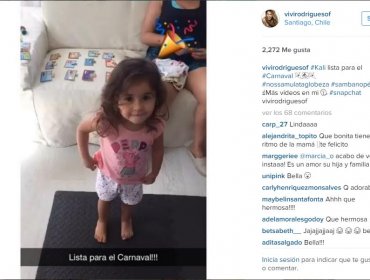Hija de Vivi Rodrígues hace gala de su sangre brasileña