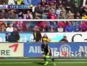 Esta fue la única intervención de Claudio Bravo en triunfo de Barcelona