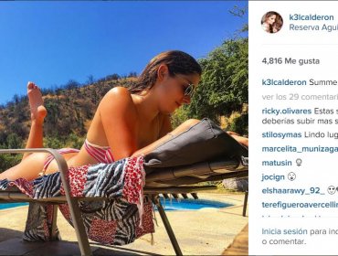 Kel Calderón enciende Instagram con foto en bikini