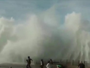 Un fuerte temporal afecta las costas del País Vasco