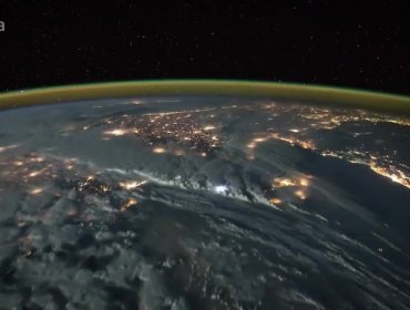 Astronauta captó un impresionante timelapse de tormentas eléctricas