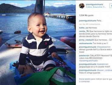 José Miguel Viñuela comparte tiernas imágenes junto a su hijo