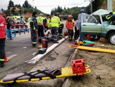 Fatal accidente en Viña del Mar: Mujer muere al chocar con poste en Ruta Las Palmas