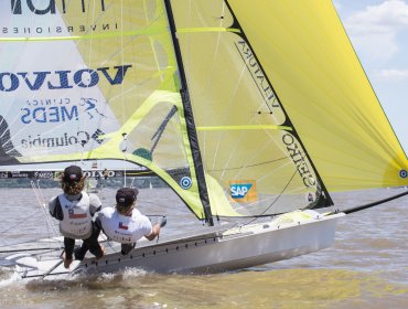 Equipo Grez sigue 31º en Mundial de Veleros 49er