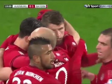 Arturo Vidal jugó cerca de una hora en cómodo triunfo del Bayern