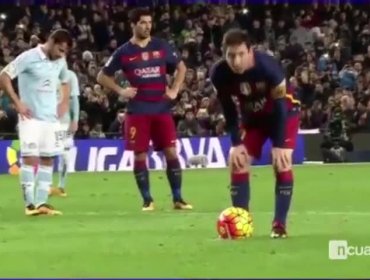 TV española desclasificó los cinco pasos del penal pase de Messi