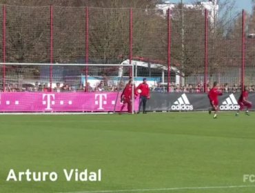 Bayern Múnich destacó un golazo de Arturo Vidal a Neuer