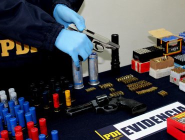PDI Valparaíso incauta arsenal en operativo antidrogas