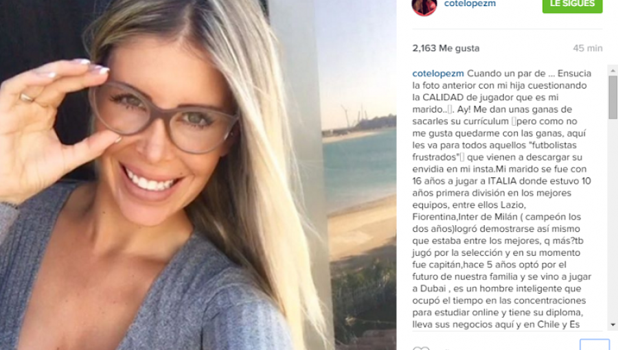 “Cote” López sacó sus garras: así defiende a su marido